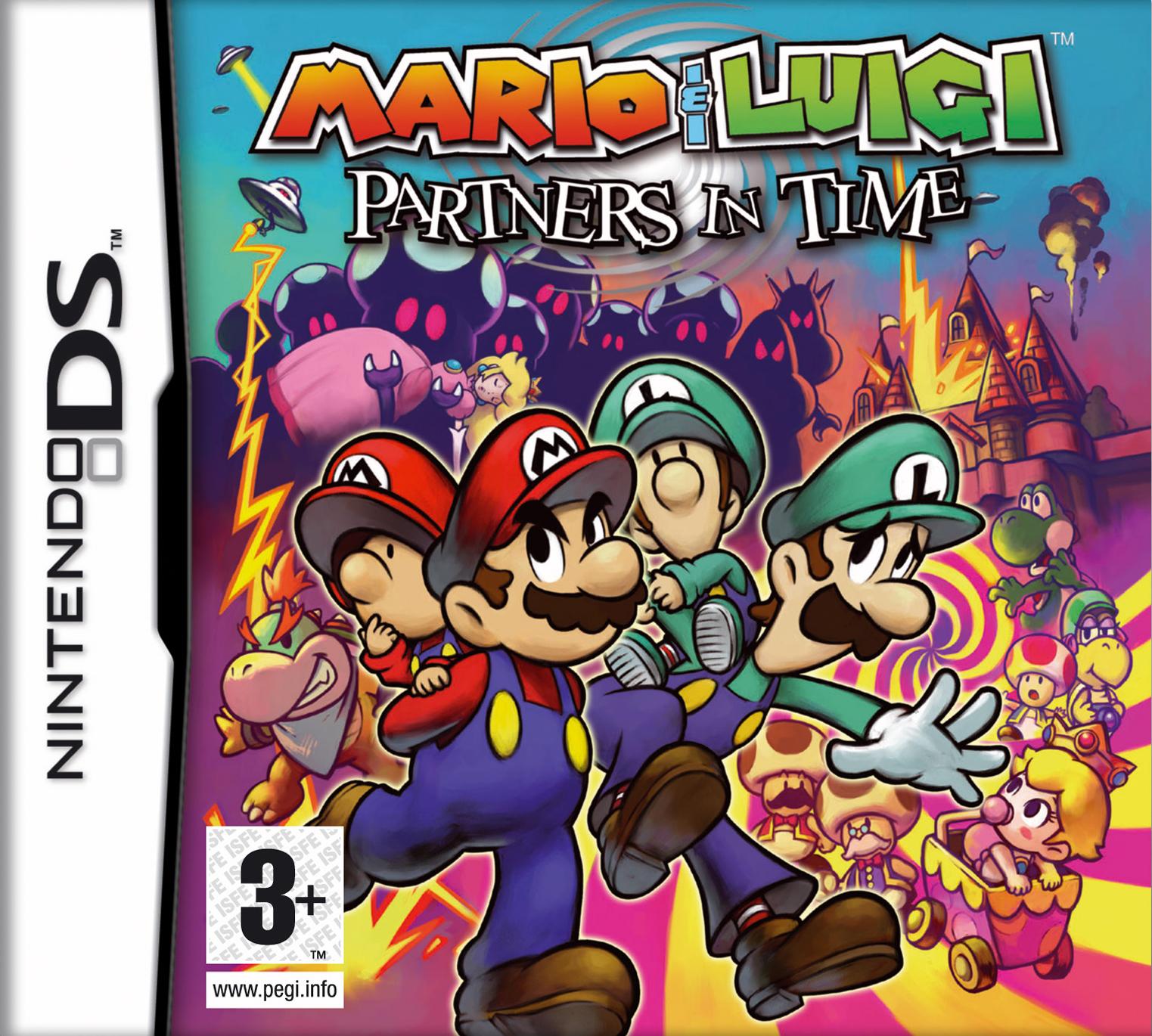 Mario & Luigi: Partners in Time - даты релизов игры и обложки к ним