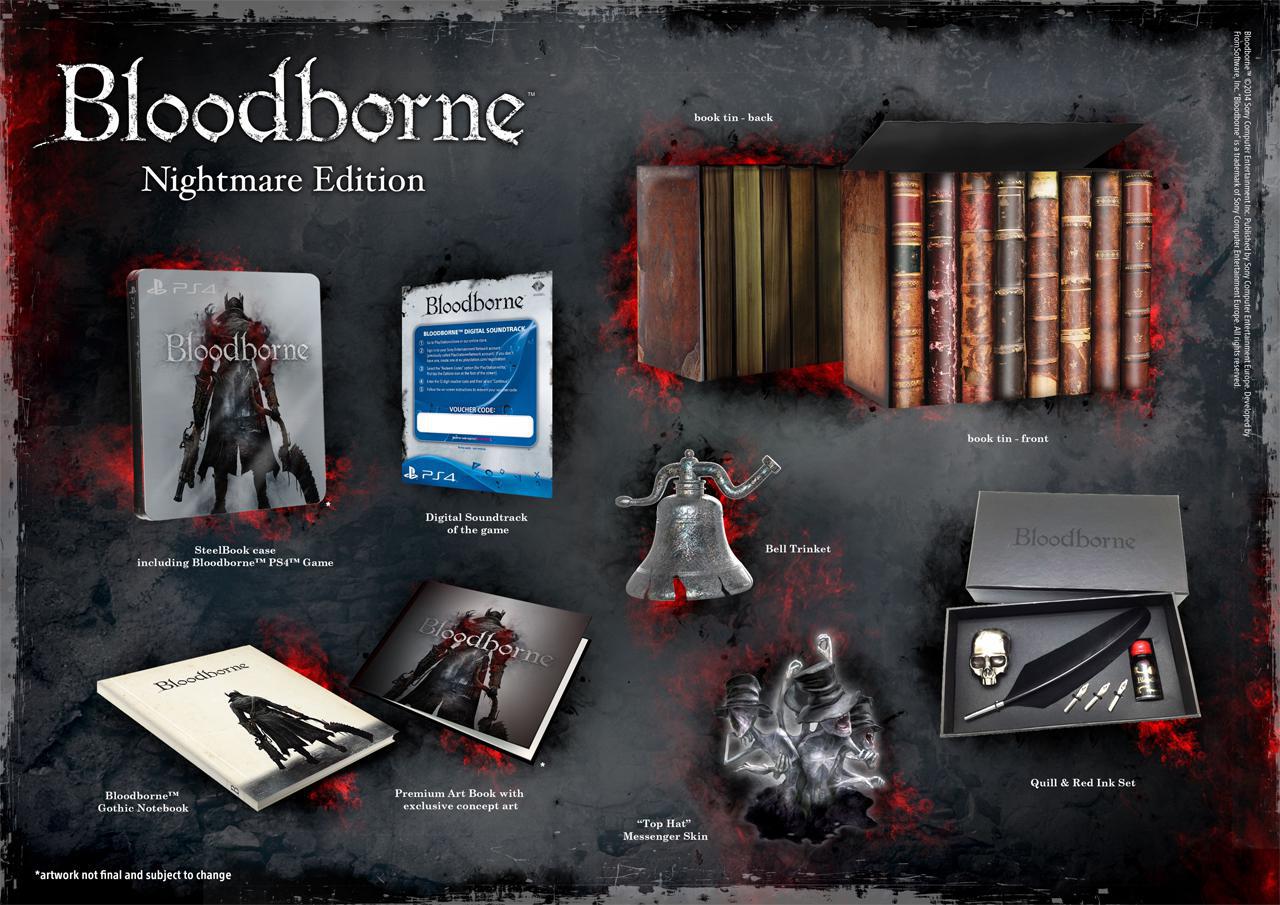 Bloodborne - даты релизов игры и обложки к ним